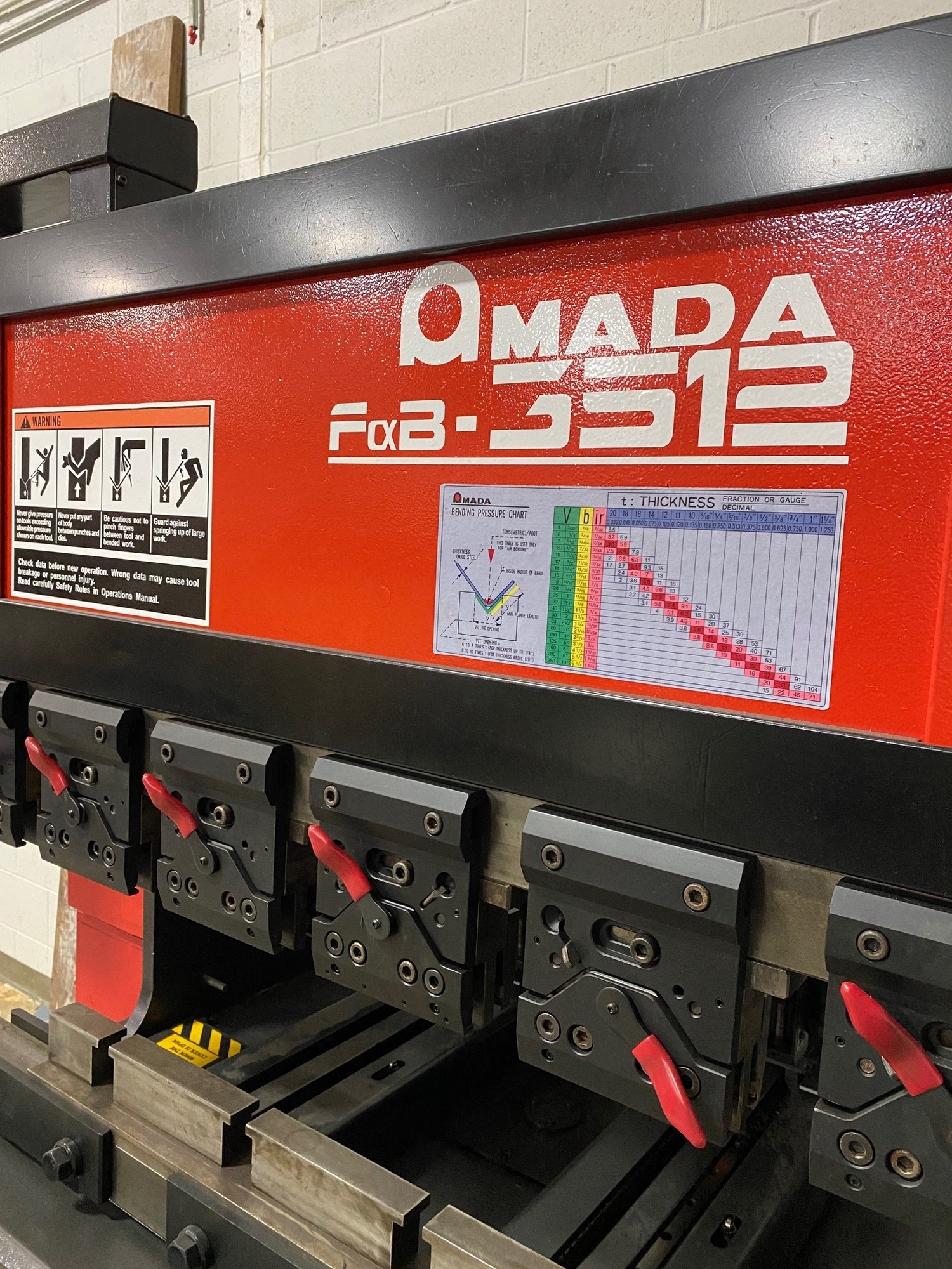 1994 AMADA FBD 3512 EX-II CNC Press Brakes | MacLean Machinery Network LLC