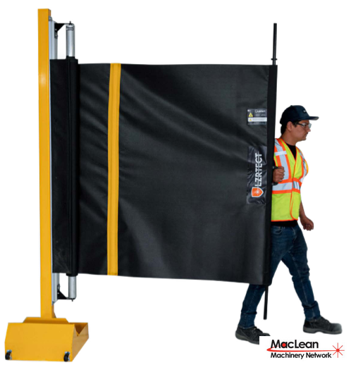 Shaver Industries Inc. LZRTECT 5' x 20' Retractable Laser Weld Screen Handheld Laser Welding Systems | MacLean Machinery Network LLC