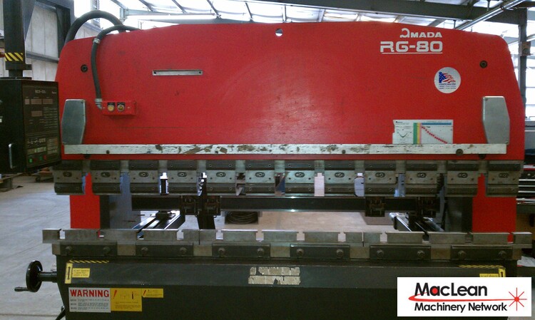 1997 AMADA RG 80 EXII CNC Press Brakes | MacLean Machinery Network LLC